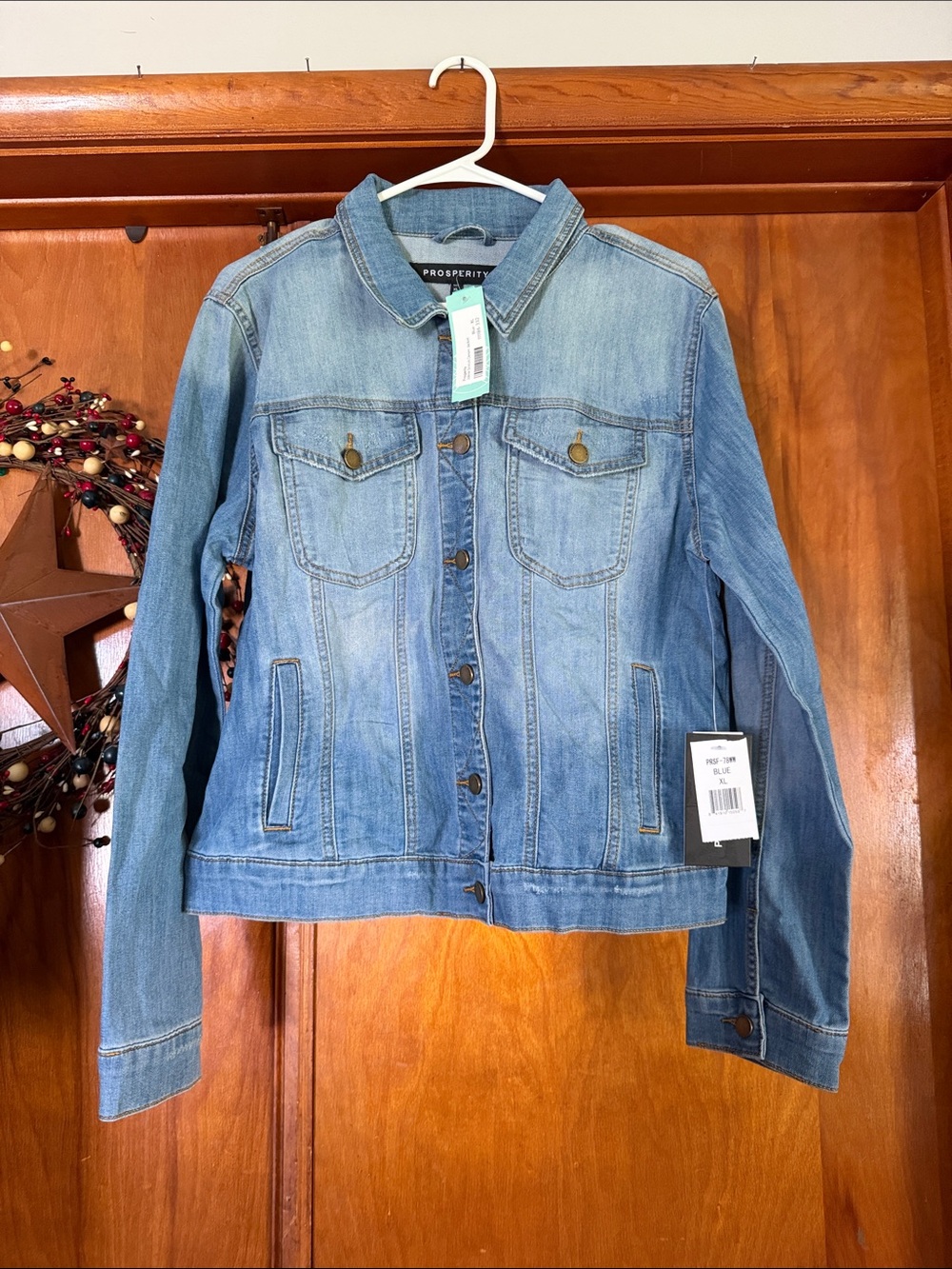 Prosperity Light Blue Denim Jacket - Casual Jean Jacket